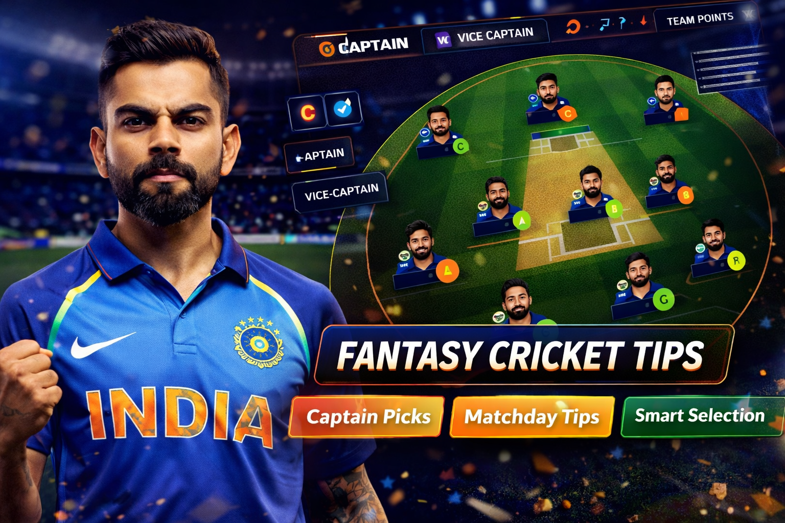 Play Cricket APK role based fantasy cricket checklist