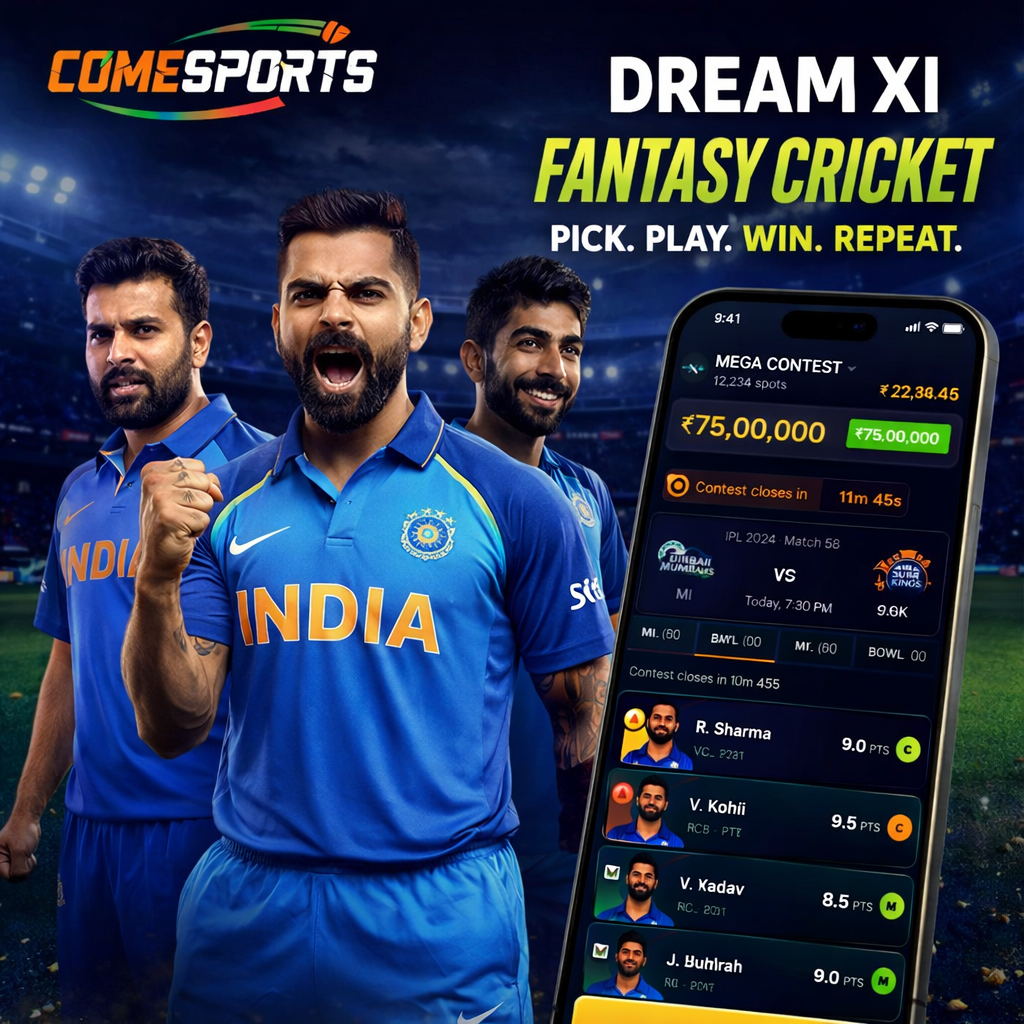 Play Cricket APK fantasy cricket and India team visual